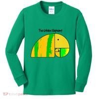 Golden Ratio Elephant Fibonacci Kids Long Sleeve Shirt thumb 0