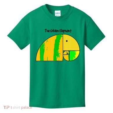Golden Ratio Elephant Fibonacci Kids T-Shirt