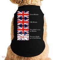 Great Britain OK Britain Funny Sarcastic Doggie Tank thumb 0