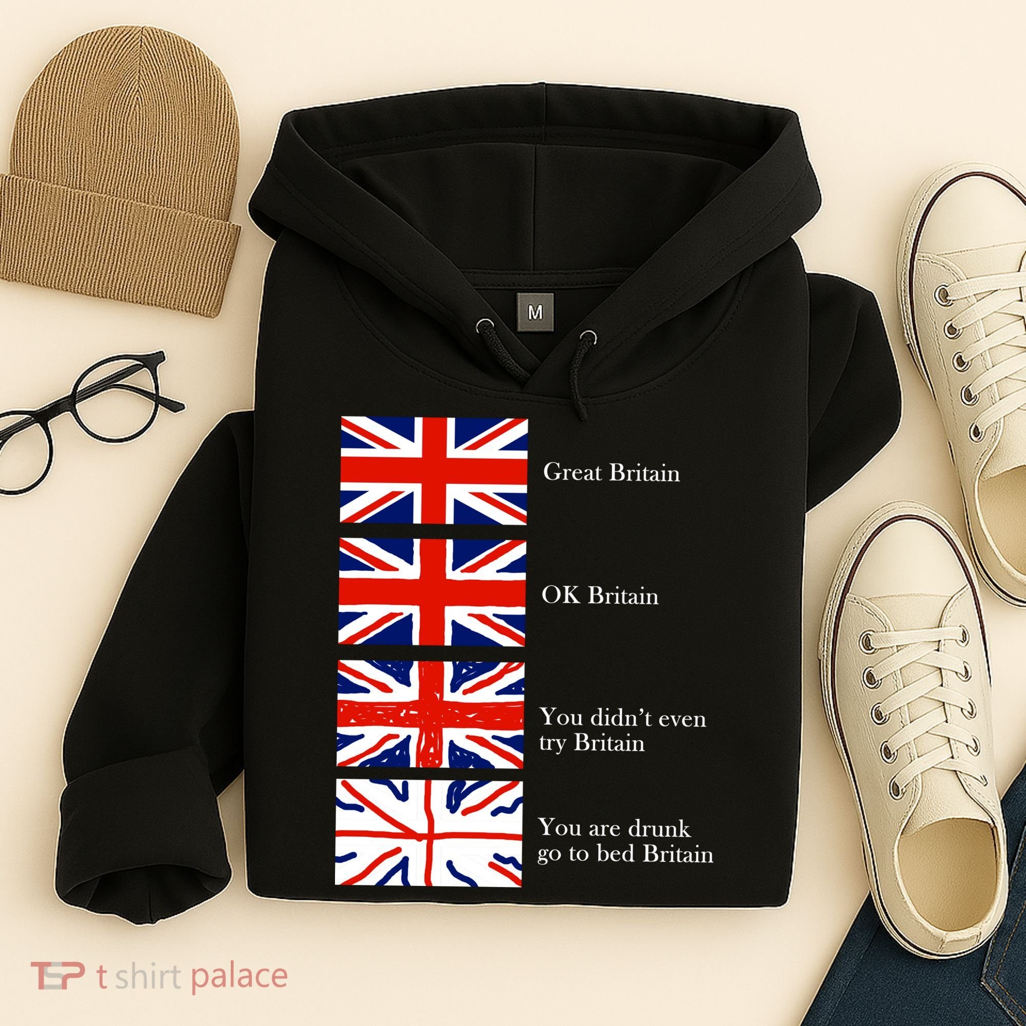 Great Britain OK Britain Funny Sarcastic Hoodie