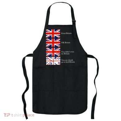 Great Britain OK Britain Funny Sarcastic Apron