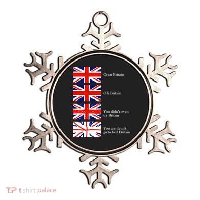 Great Britain OK Britain Funny Sarcastic Ornament