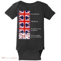 Great Britain OK Britain Funny Sarcastic Baby Bodysuit thumb 0