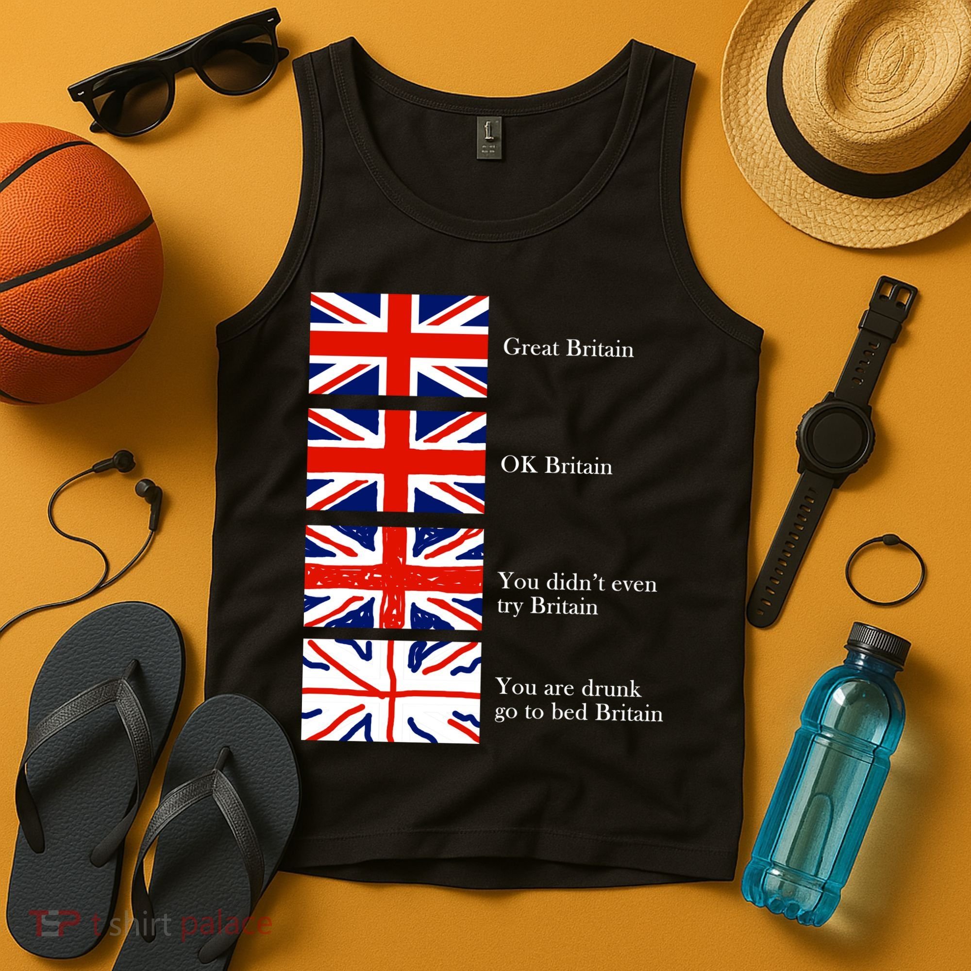 Great Britain OK Britain Funny Sarcastic Tank Top