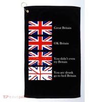 Great Britain OK Britain Funny Sarcastic Golf Towel thumb 0