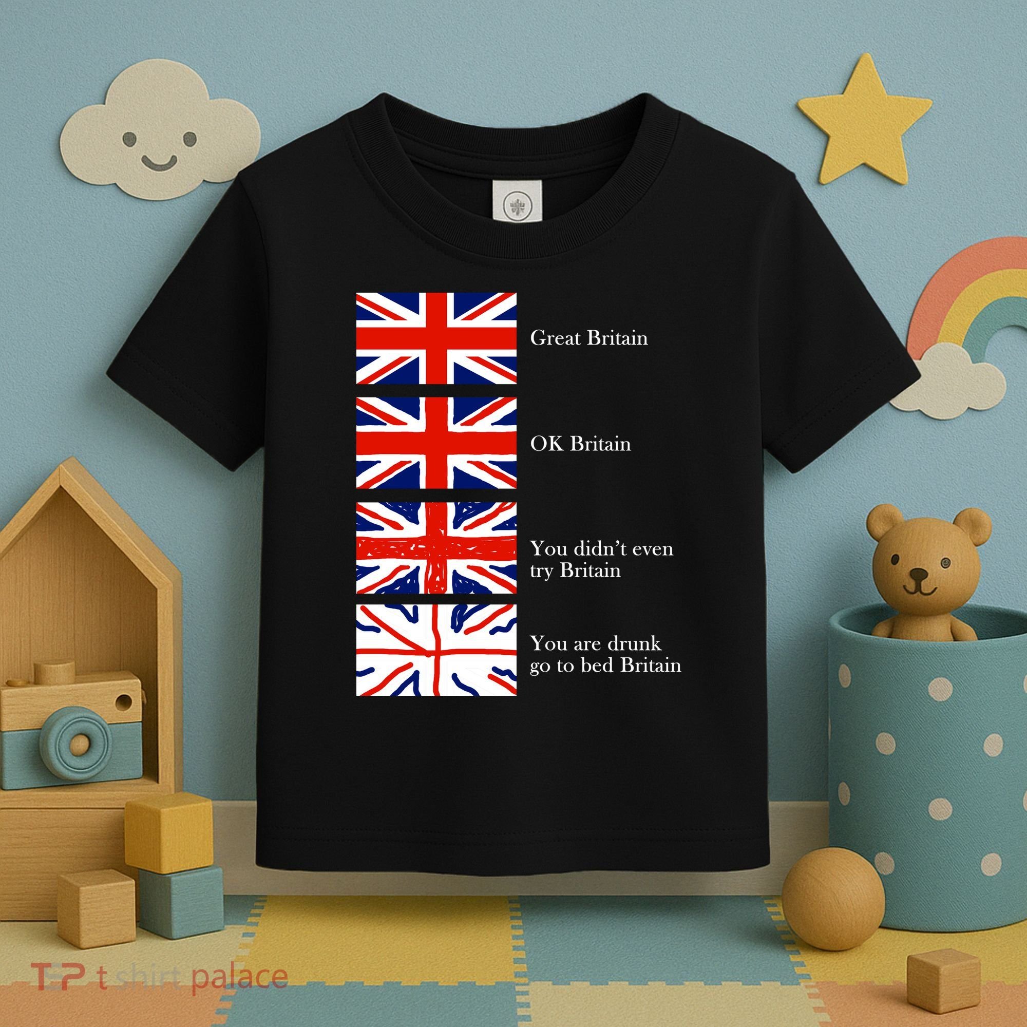 Great Britain OK Britain Funny Sarcastic Toddler T-Shirt