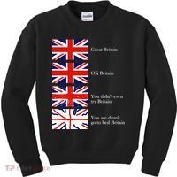 Great Britain OK Britain Funny Sarcastic Kids Sweatshirt thumb 0
