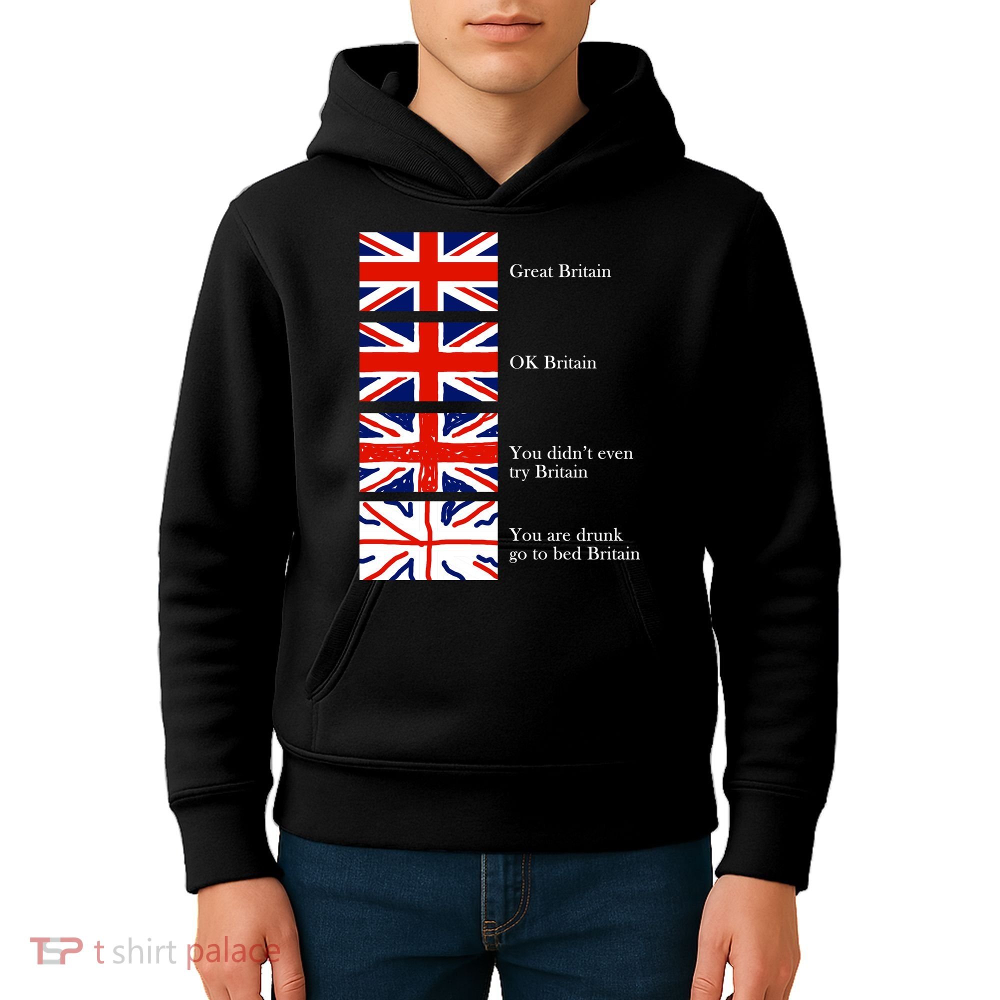 Great Britain OK Britain Funny Sarcastic Kids Hoodie