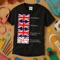 Great Britain OK Britain Funny Sarcastic Kids T-Shirt thumb 3