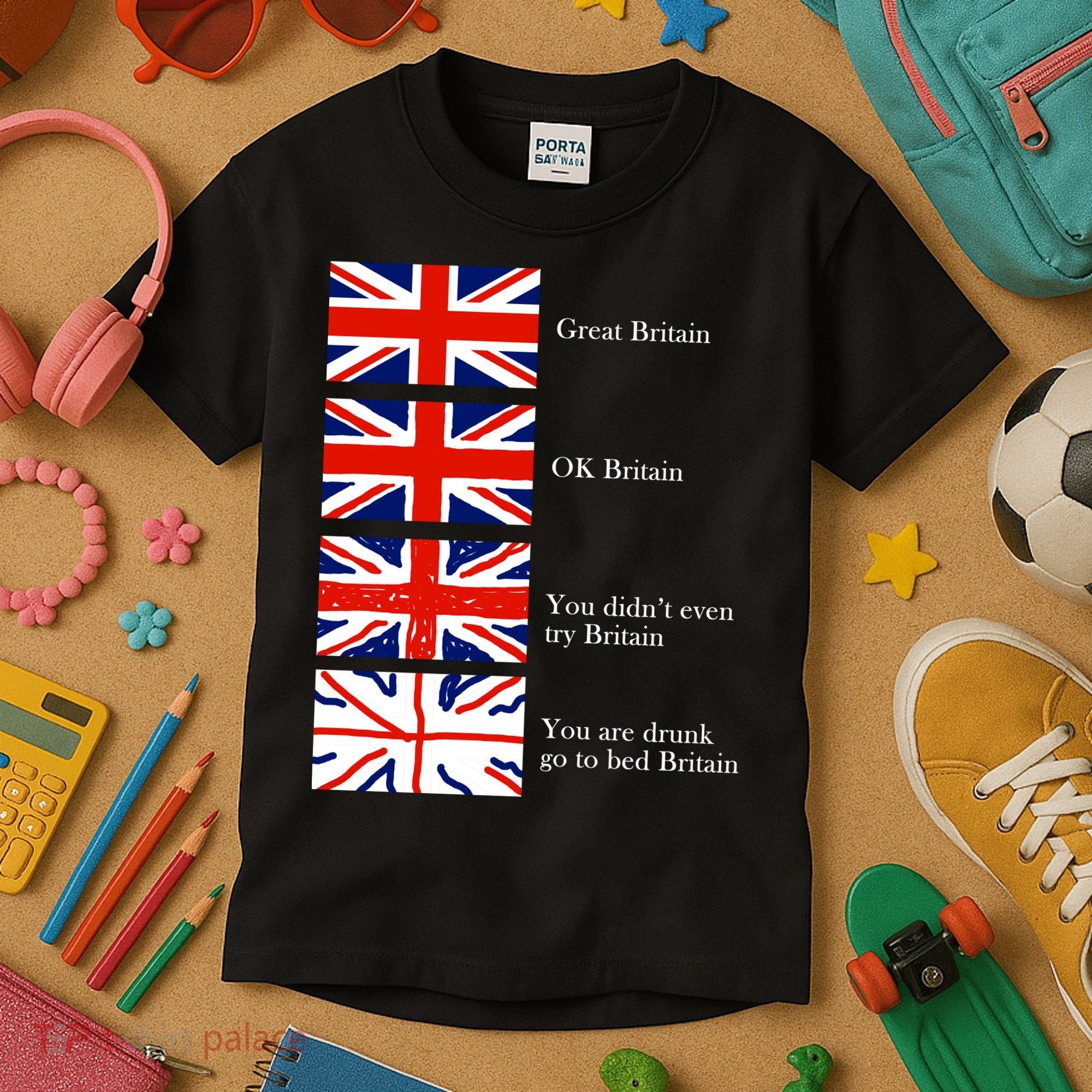 Great Britain OK Britain Funny Sarcastic Kids T-Shirt