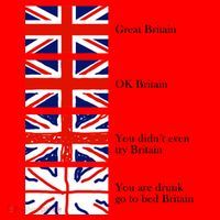 Great Britain OK Britain Funny Sarcastic Santa Hat thumb 1