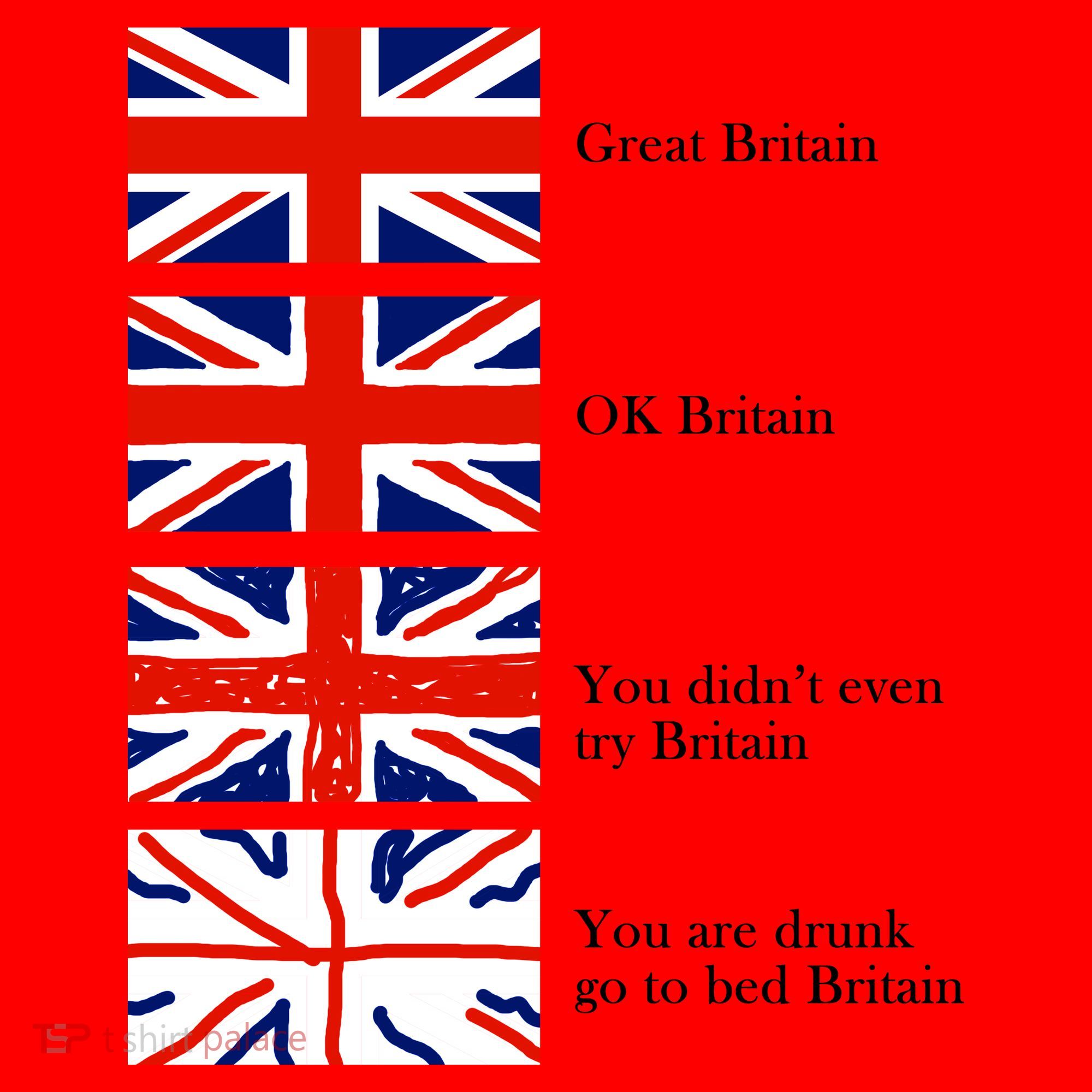 Great Britain OK Britain Funny Sarcastic Santa Hat