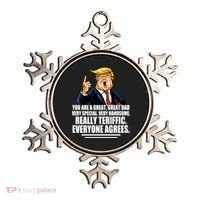 Great Dad! Everyone Agrees Trump Funny Father Ornament thumb 0