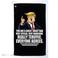 Great Dad! Everyone Agrees Trump Funny Father Golf Towel thumb 0