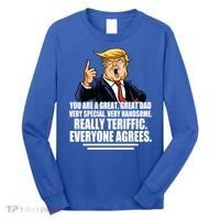 Great Dad! Everyone Agrees Trump Funny Father Long Sleeve Shirt thumb 0