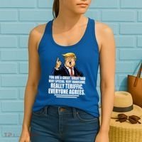 Great Dad! Everyone Agrees Trump Funny Father Women's Tank Top thumb 2
