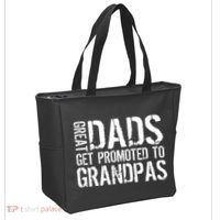Great Dads Get Promoted To Grandpas Tote Bag thumb 2
