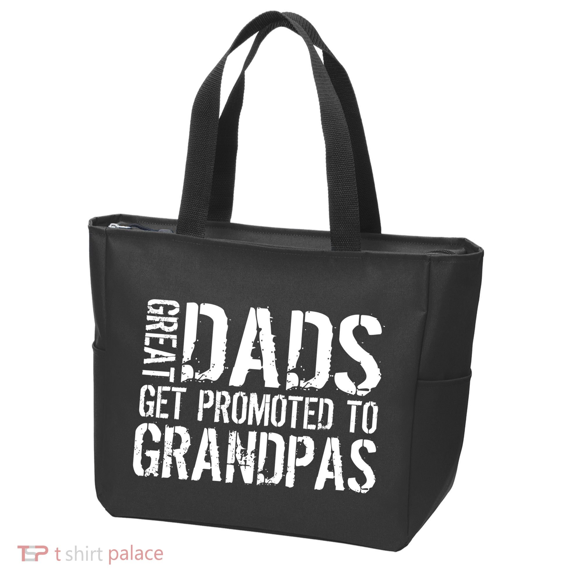 Great Dads Get Promoted To Grandpas Tote Bag