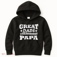 Great Dads Get Promoted To Papa Kids Hoodie thumb 0