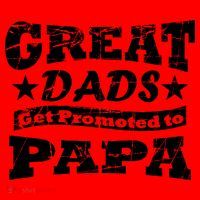Great Dads Get Promoted To Papa Santa Hat thumb 1