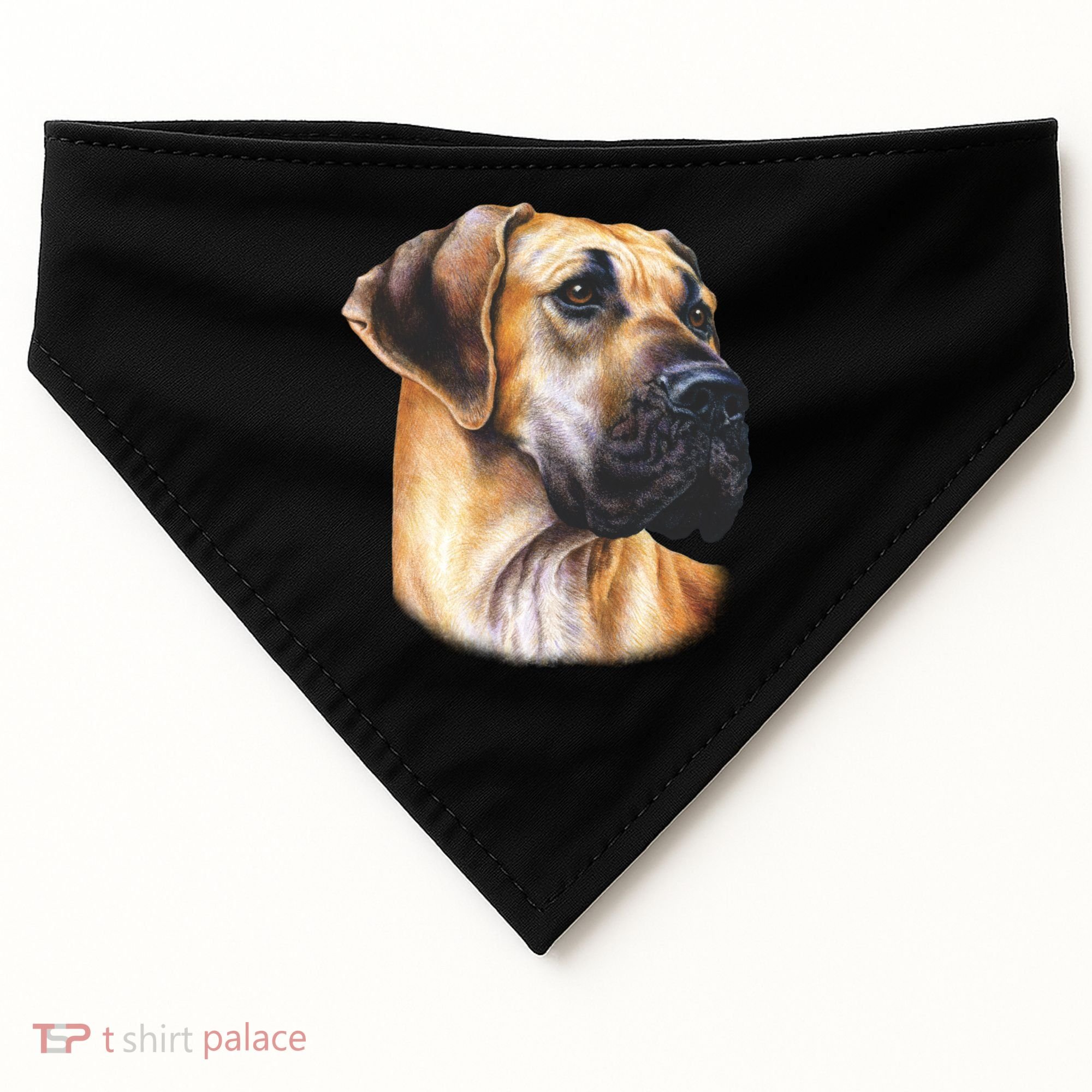 Great Dane Face USA-Made Doggie Bandana