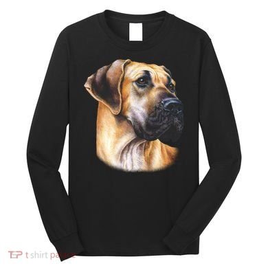 Great Dane Face Long Sleeve Shirt