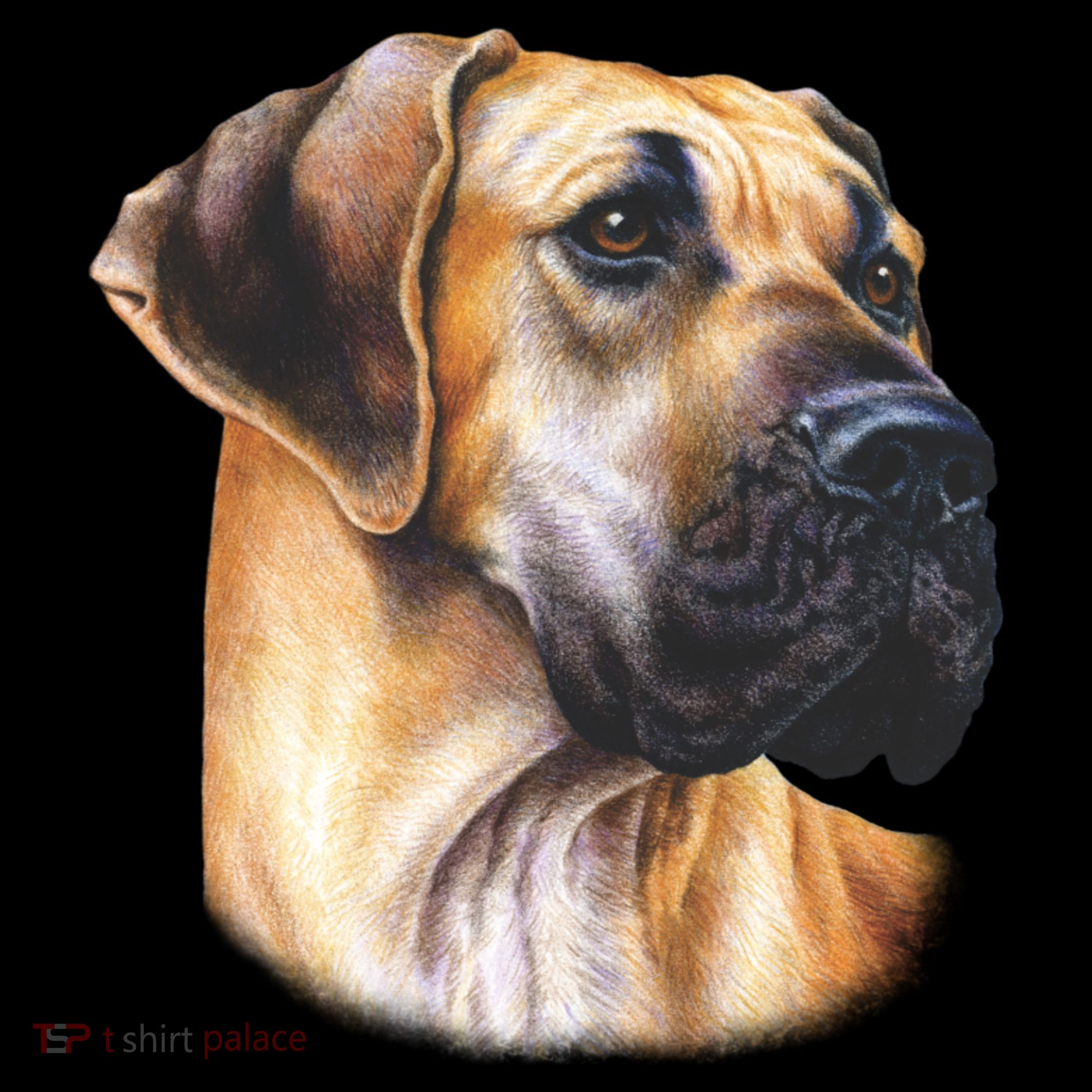 Great Dane Face Button