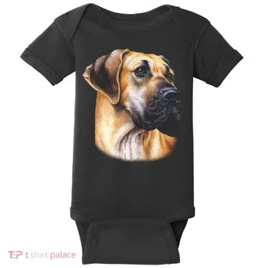 Great Dane Face Baby Bodysuit