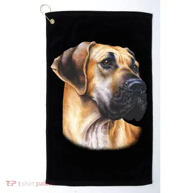 Great Dane Face Golf Towel