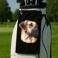 Great Dane Face Golf Towel thumb 2
