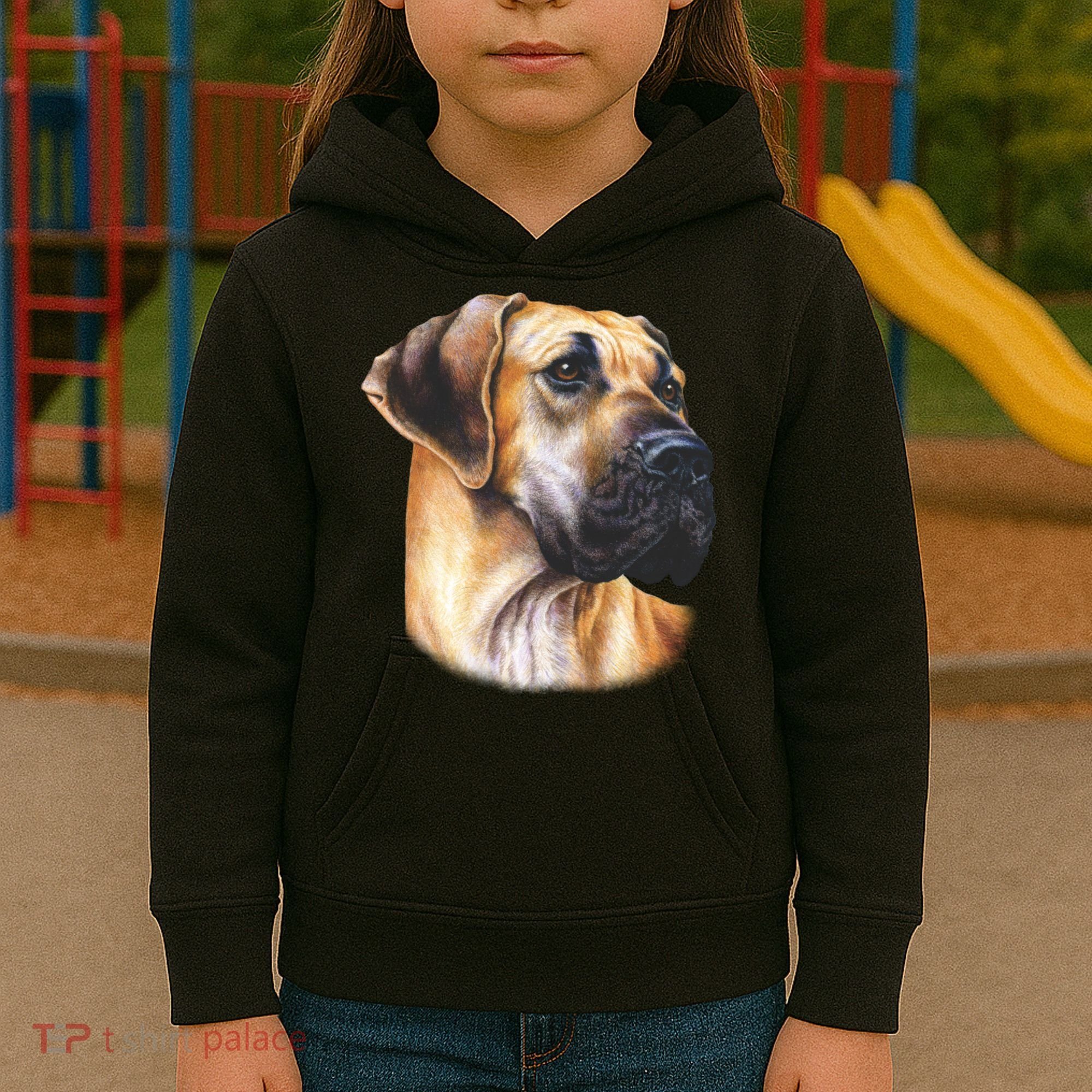 Great Dane Face Kids Hoodie
