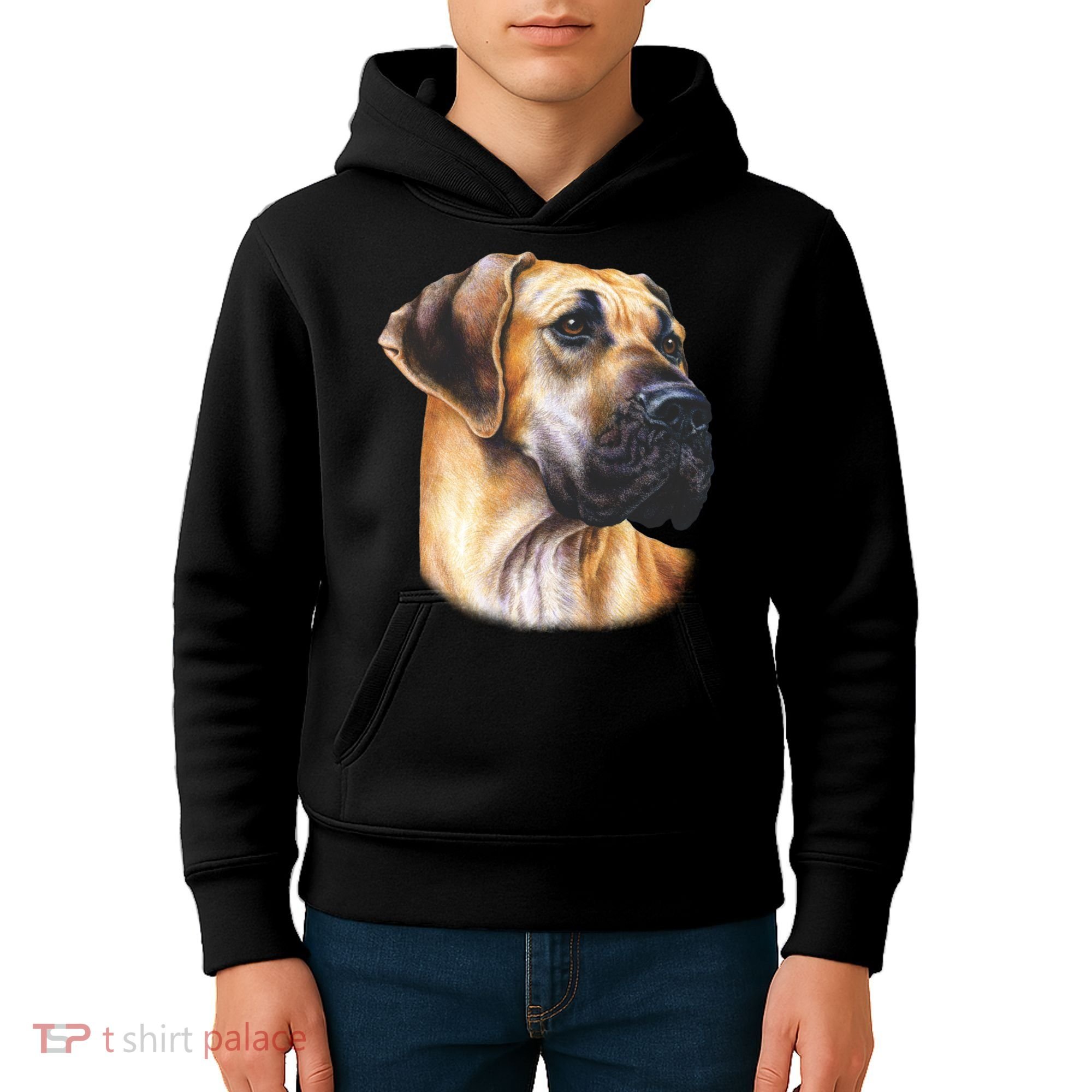 Great Dane Face Kids Hoodie