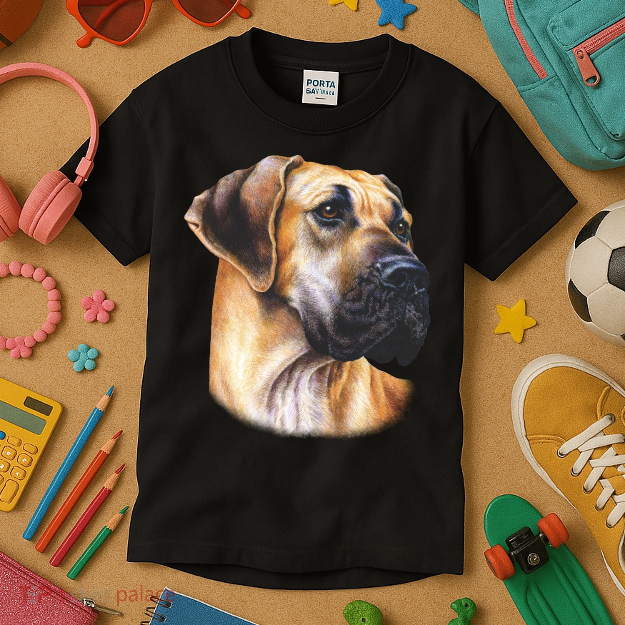Great Dane Face Kids T-Shirt