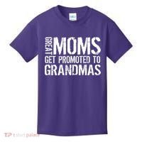 Great Moms Get Promoted To Grandmas Kids T-Shirt thumb 0