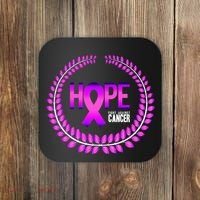 Great Seal Of Hope Breast Cancer Ribbon Coaster thumb 0