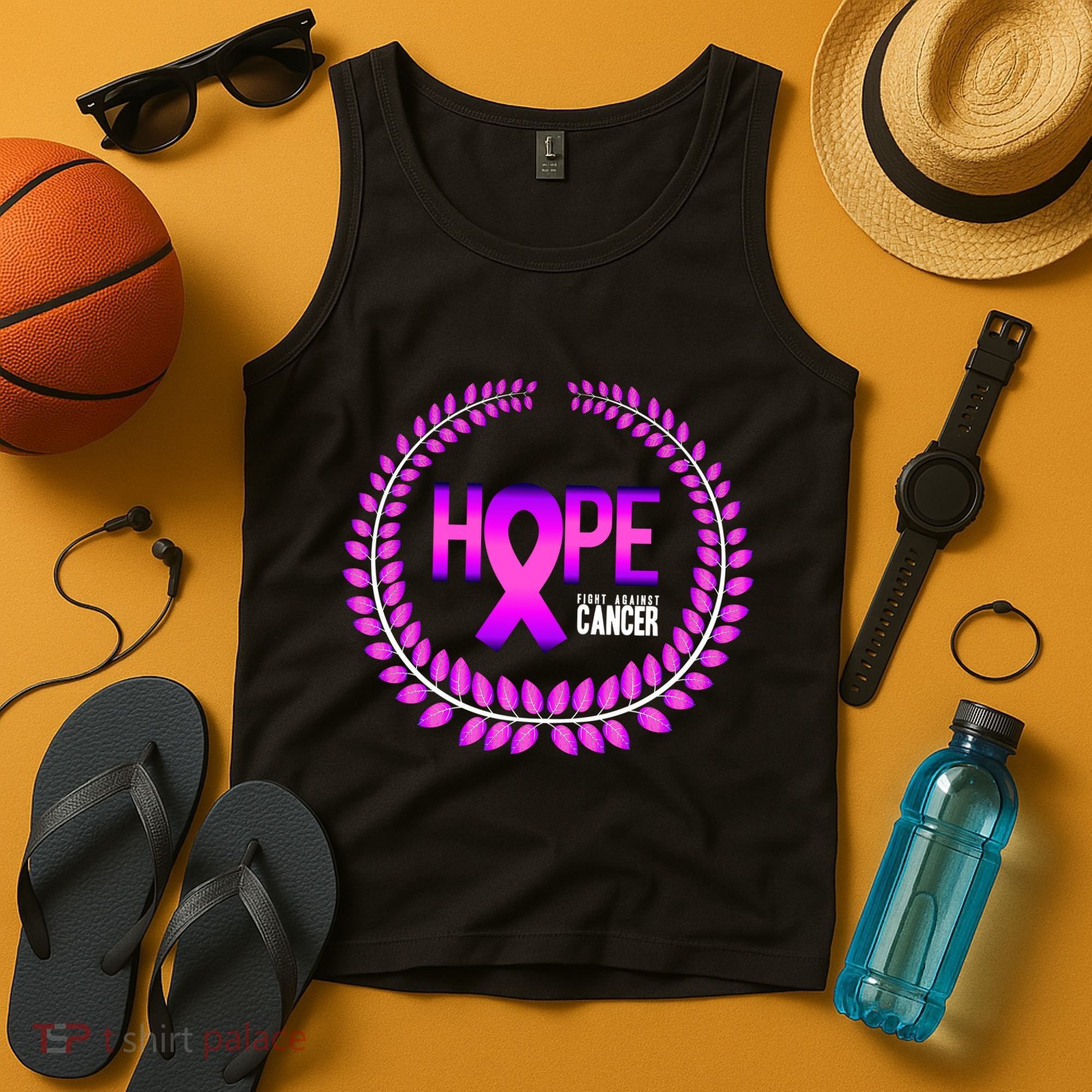 Great Seal Of Hope Breast Cancer Ribbon Tank Top
