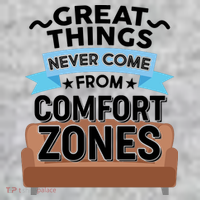 Great Things Never Come From Comfort Zones Long Sleeve Shirt thumb 2