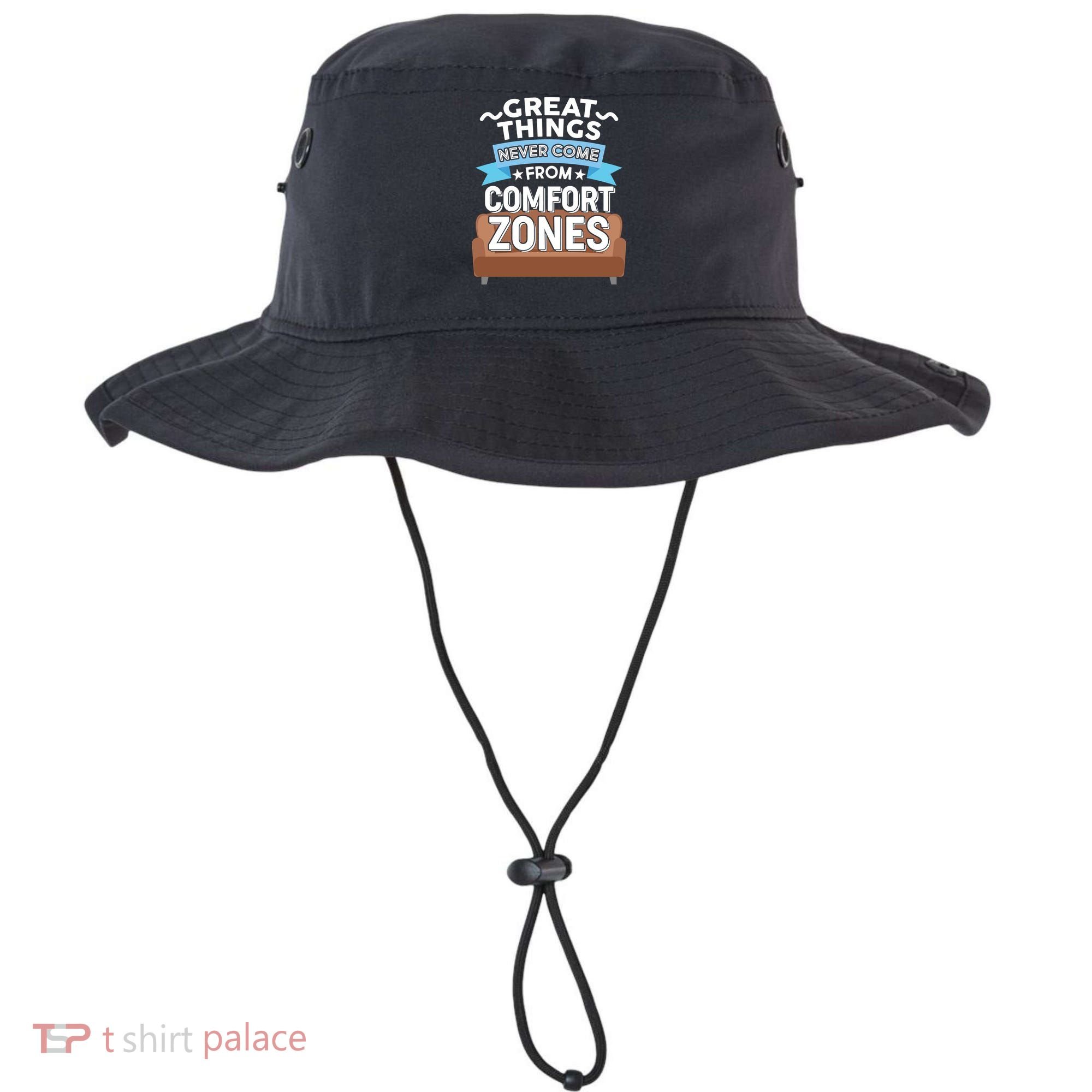 Great Things Never Come From Comfort Zones Bucket Hat