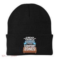 Great Things Never Come From Comfort Zones Beanie thumb 0