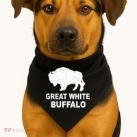 Great White Buffalo USA-Made Doggie Bandana thumb 1