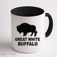 Great White Buffalo Coffee Mug thumb 1