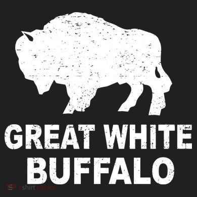 Great White Buffalo Urban Oversized Heavyweight T-Shirt