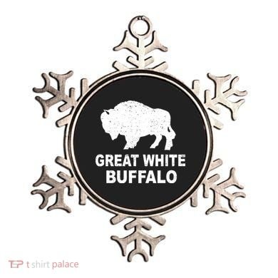Great White Buffalo Ornament