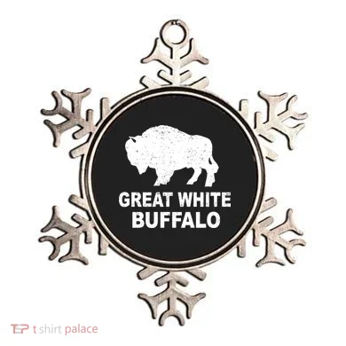Great White Buffalo Ornament