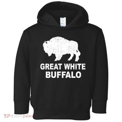 Great White Buffalo Toddler Hoodie