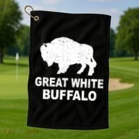 Great White Buffalo Golf Towel thumb 1
