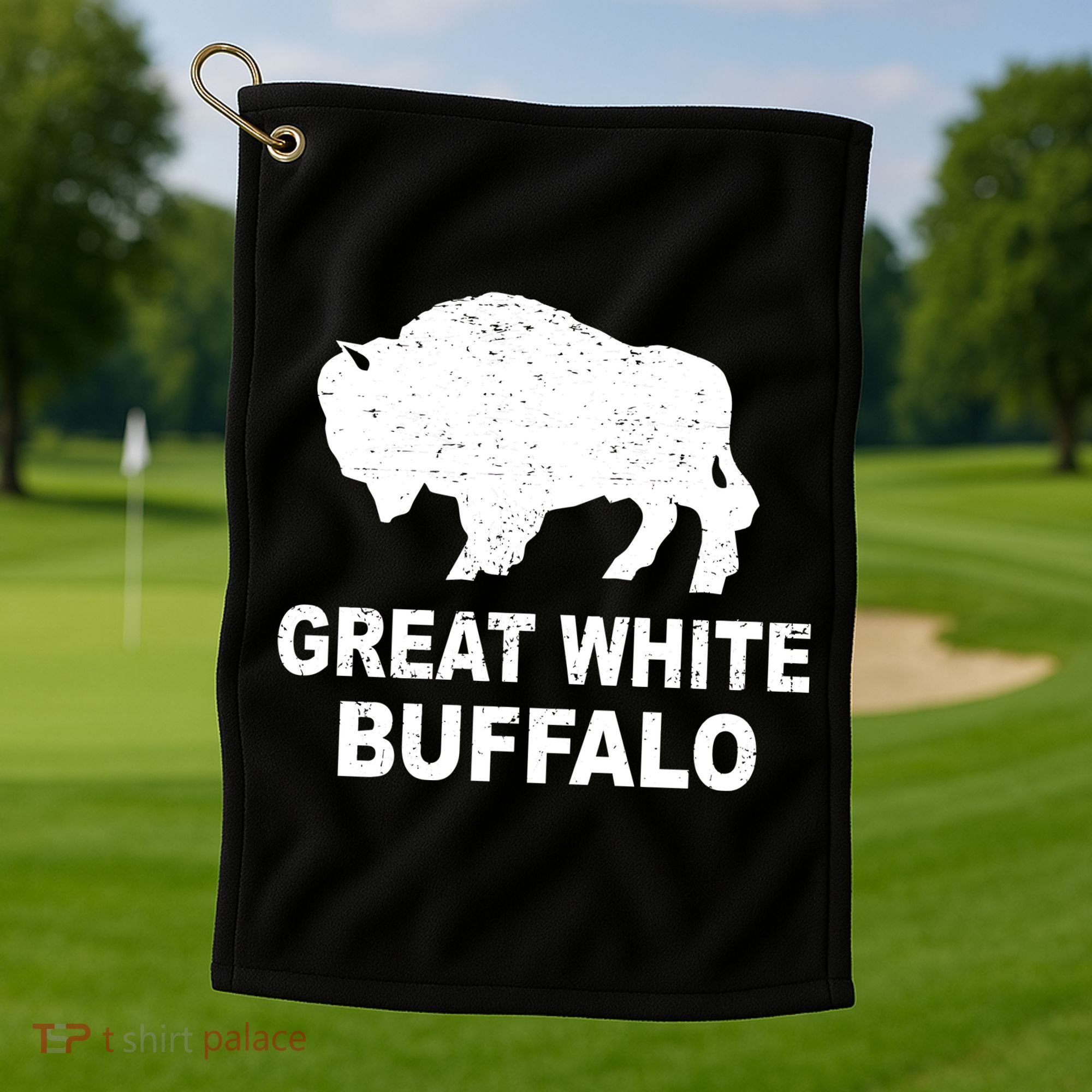Great White Buffalo Golf Towel