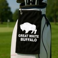 Great White Buffalo Golf Towel thumb 2