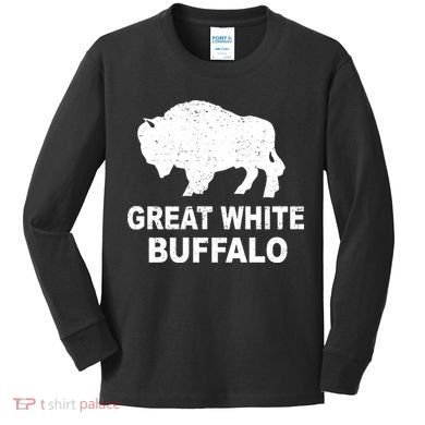 Great White Buffalo Kids Long Sleeve Shirt
