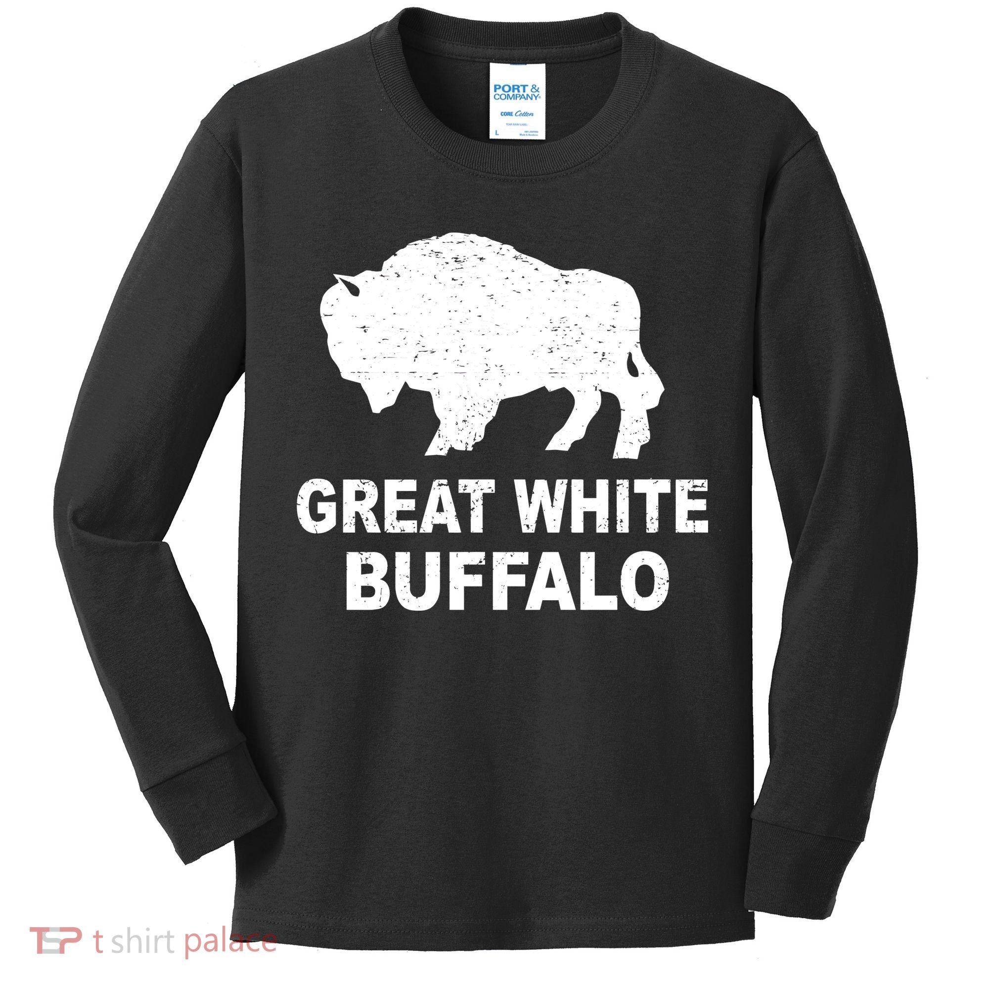 Great White Buffalo Kids Long Sleeve Shirt